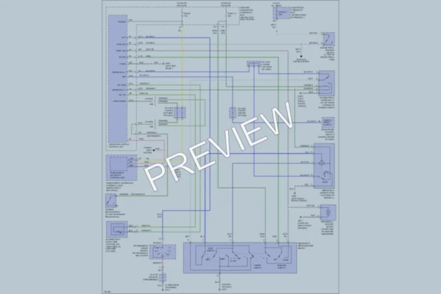 2002 Acura 32CL Wiper Washer wiring diagram preview