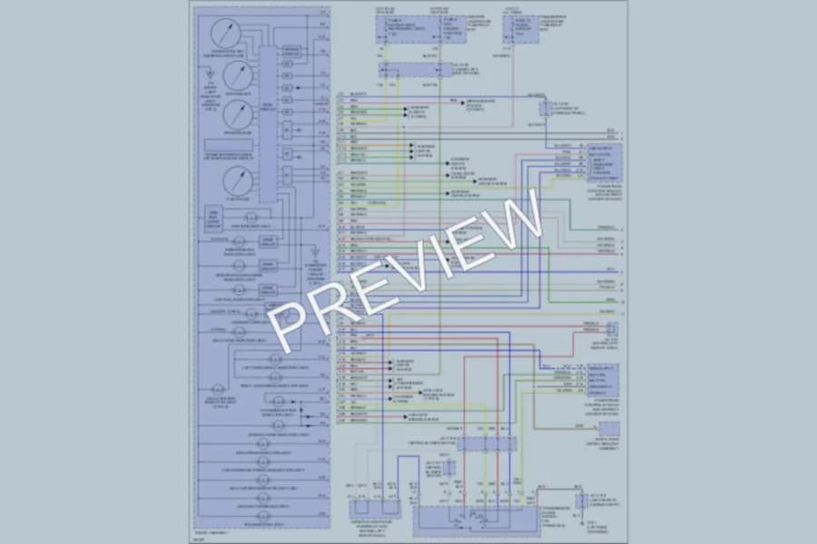 2002 Acura 32TL Instrument Cluster wiring diagram preview