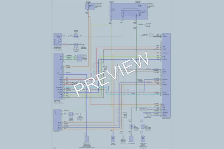2002 Acura 32TL Navigation wiring diagram preview