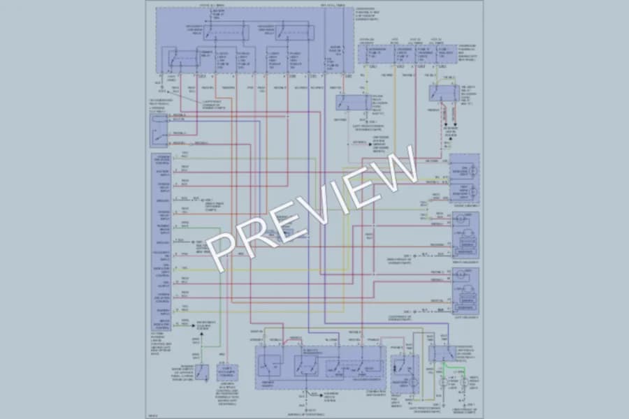 2002 Acura 35RL Headlights wiring diagram preview