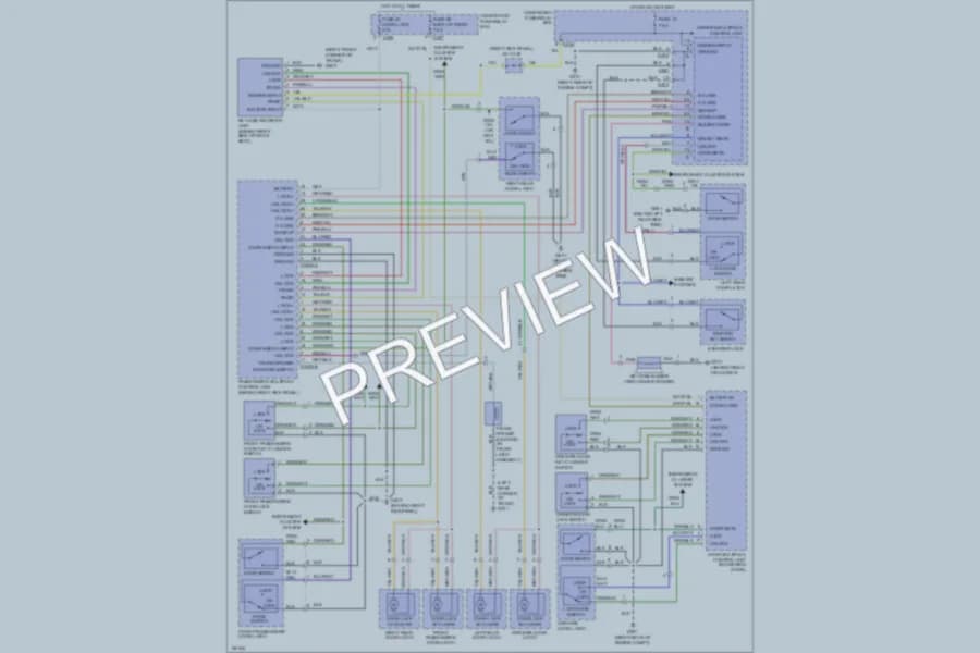 2002 Acura 35RL Power Door Locks wiring diagram preview