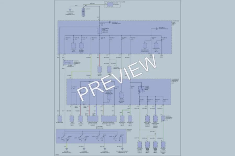 2002 Acura MDX Power Distribution wiring diagram preview