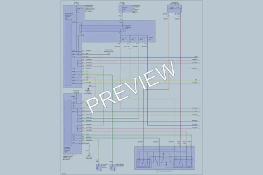2002 Acura MDX Power Windows wiring diagram preview