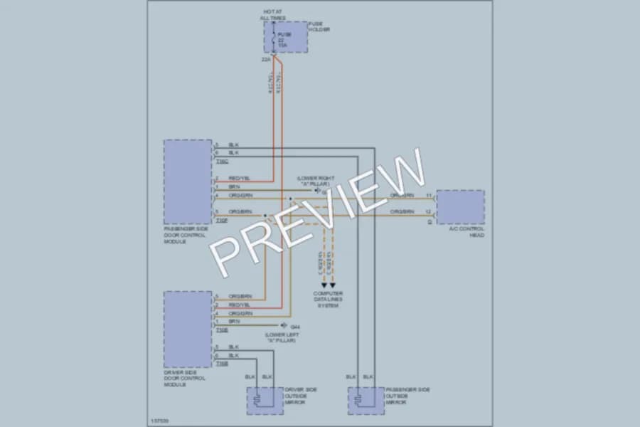 2002 Audi A4 Defoggers wiring diagram preview
