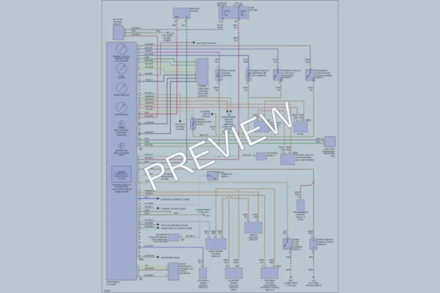 2002 Audi A4 Instrument Cluster wiring diagram preview