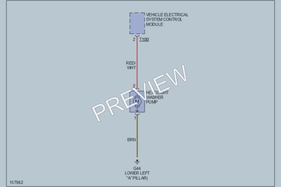 2002 Audi A4 Wiper Washer wiring diagram preview