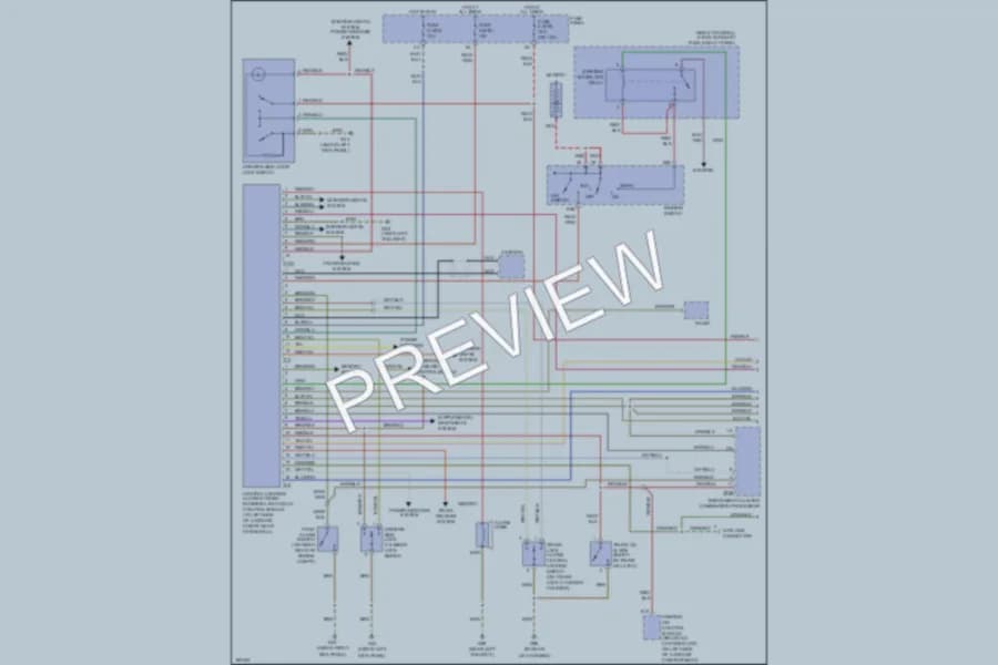 2002 Audi A8 Anti Theft wiring diagram preview