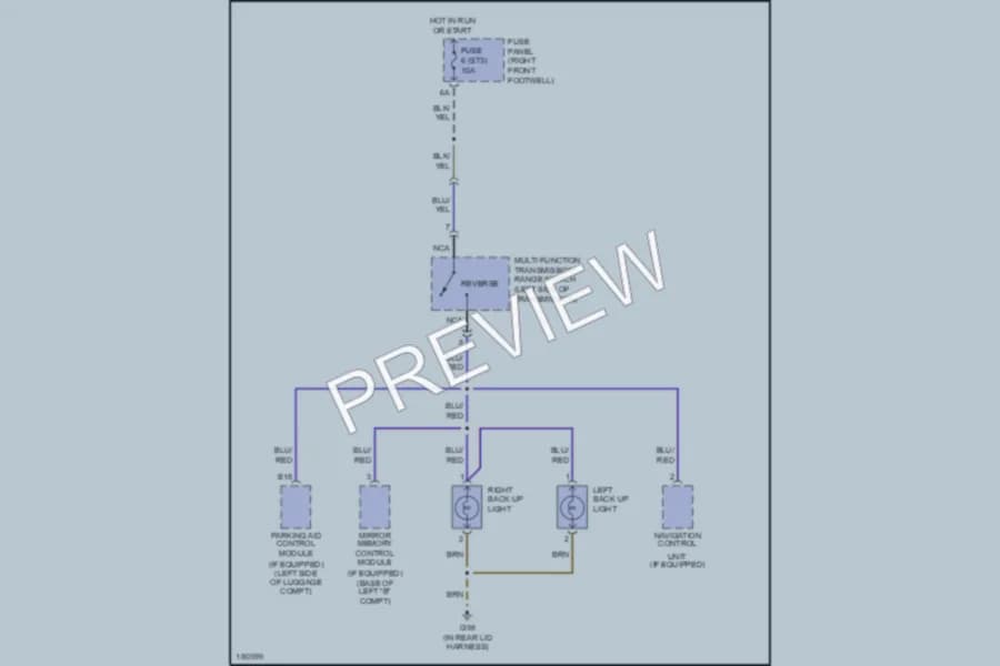 2002 Audi A8 Exterior Lights wiring diagram preview