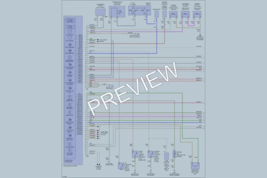 2002 Audi A8L Instrument Cluster wiring diagram preview