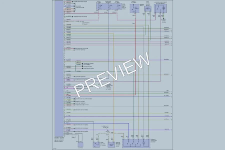 2002 Audi AllroadQuattro Power Door Locks wiring diagram preview