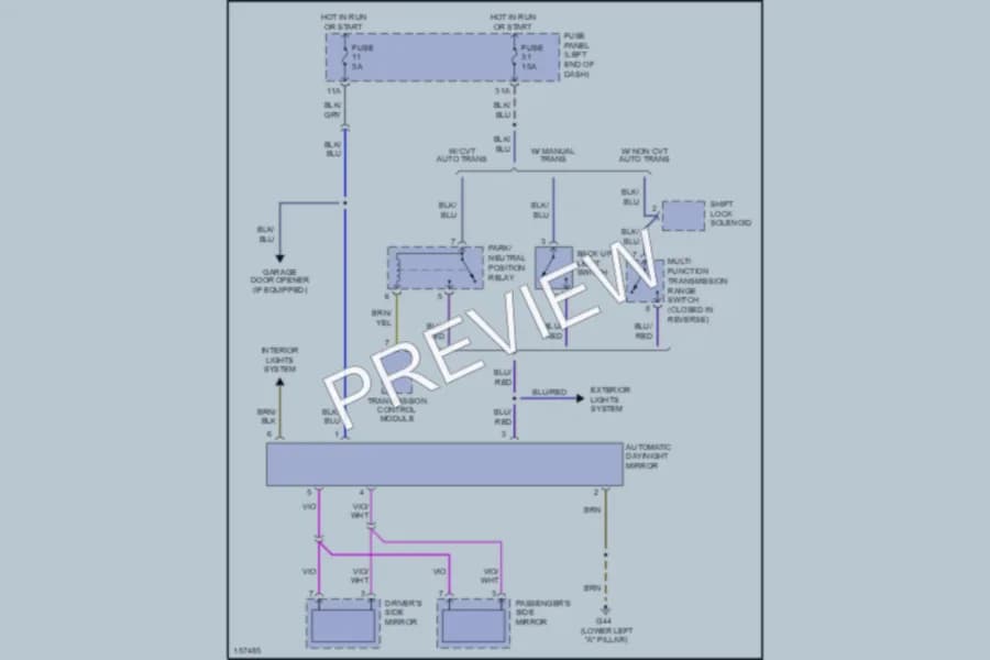 2002 Audi AllroadQuattro Power Mirrors wiring diagram preview