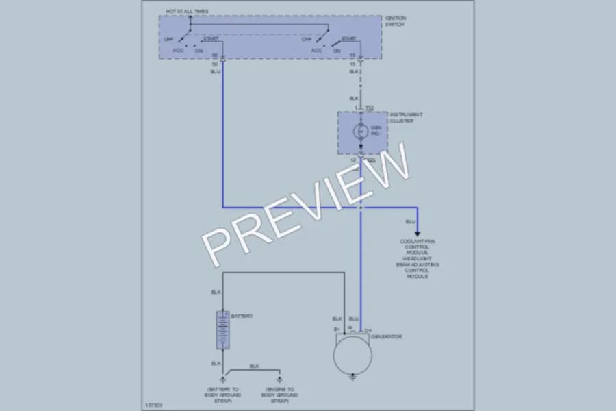 2002 Audi AllroadQuattro Starting Charging wiring diagram preview