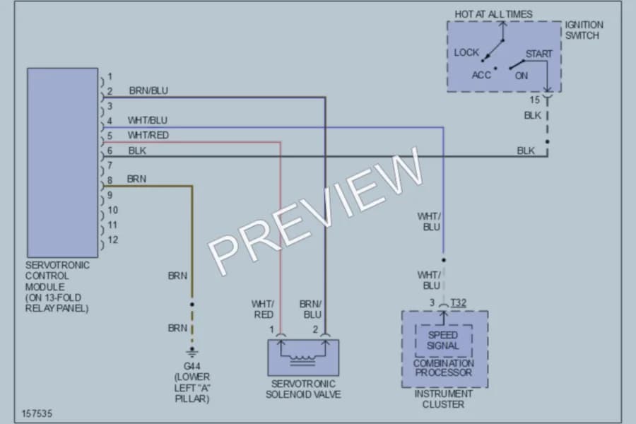 2002 Audi S6 Electronic Power Steering wiring diagram preview