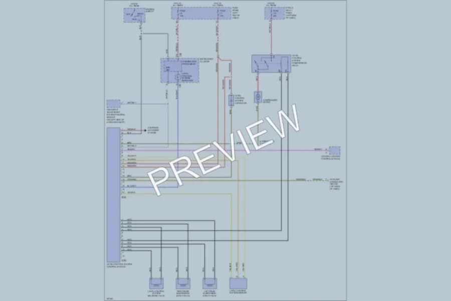 2002 Audi S6 Electronic Suspension wiring diagram preview