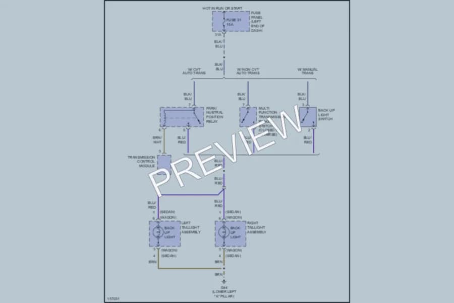 2002 Audi S6 Exterior Lights wiring diagram preview