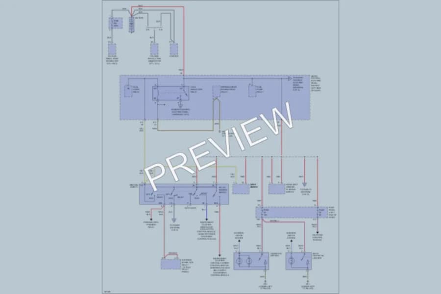 2002 Audi S6 Power Distribution wiring diagram preview