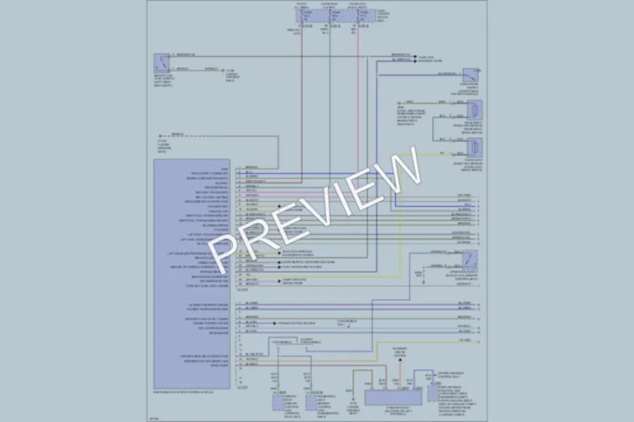 2002 BMW 325Ci Instrument Cluster wiring diagram preview
