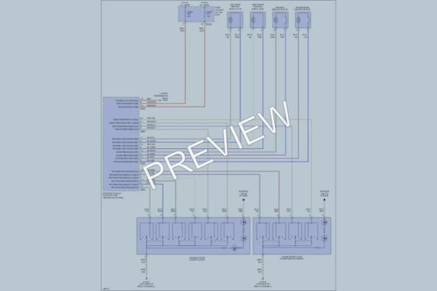 2002 BMW 325Ci Power Windows wiring diagram preview