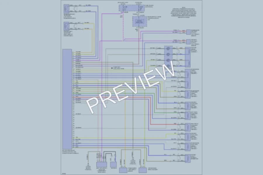 2002 BMW 325i Supplemental Restraints wiring diagram preview