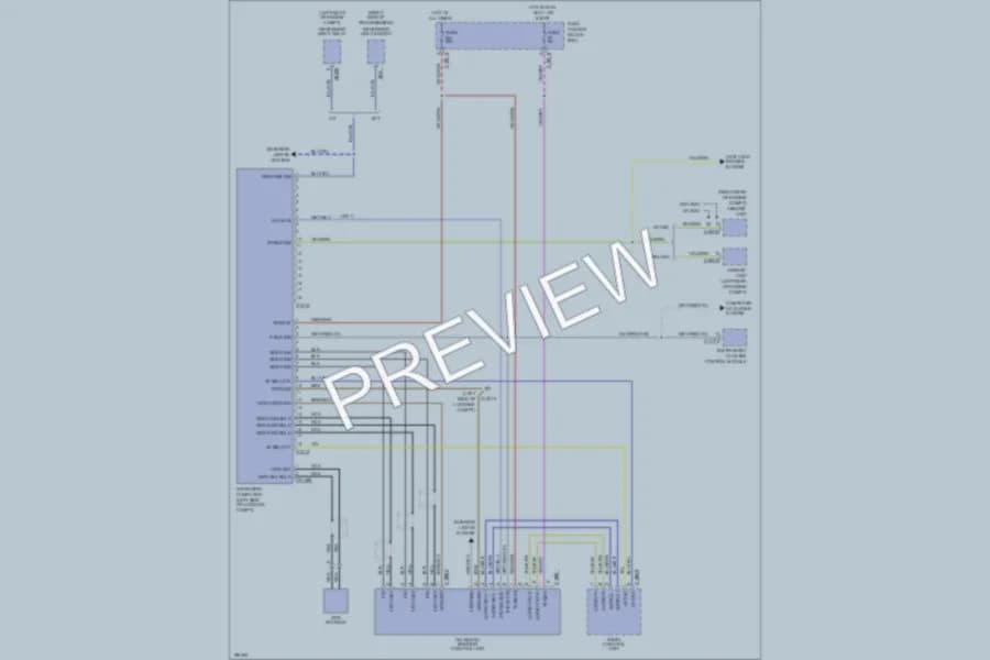 2002 BMW 325xi Navigation wiring diagram preview