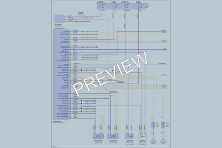 2002 BMW 330i Headlights wiring diagram preview