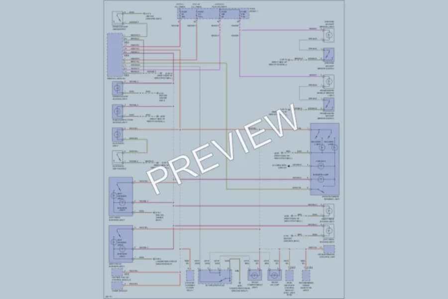 2002 BMW 525i Interior Lights wiring diagram preview