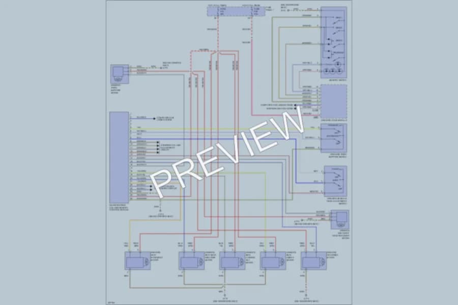 2002 BMW 525i Memory Systems wiring diagram preview