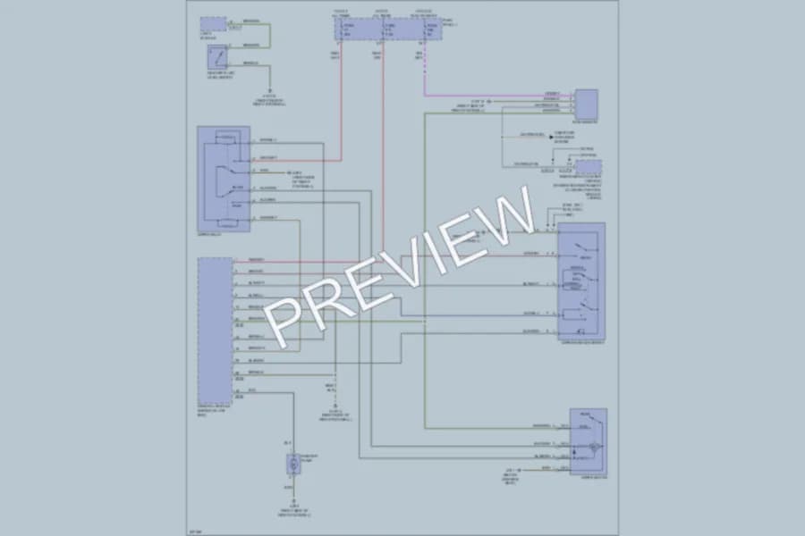 2002 BMW 525i Wiper Washer wiring diagram preview