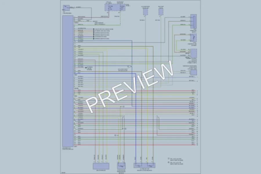 2002 BMW 530i Air Conditioning wiring diagram preview