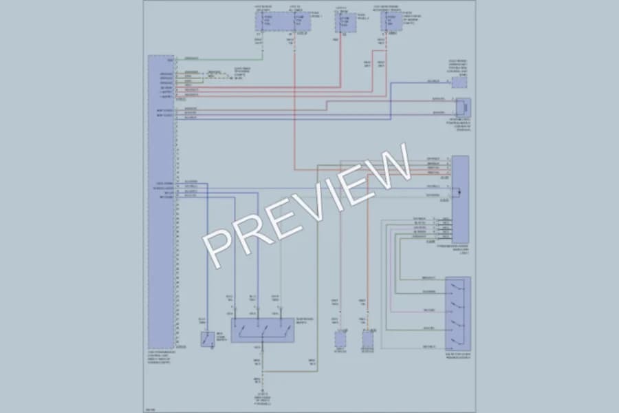 2002 BMW 530i Transmission wiring diagram preview