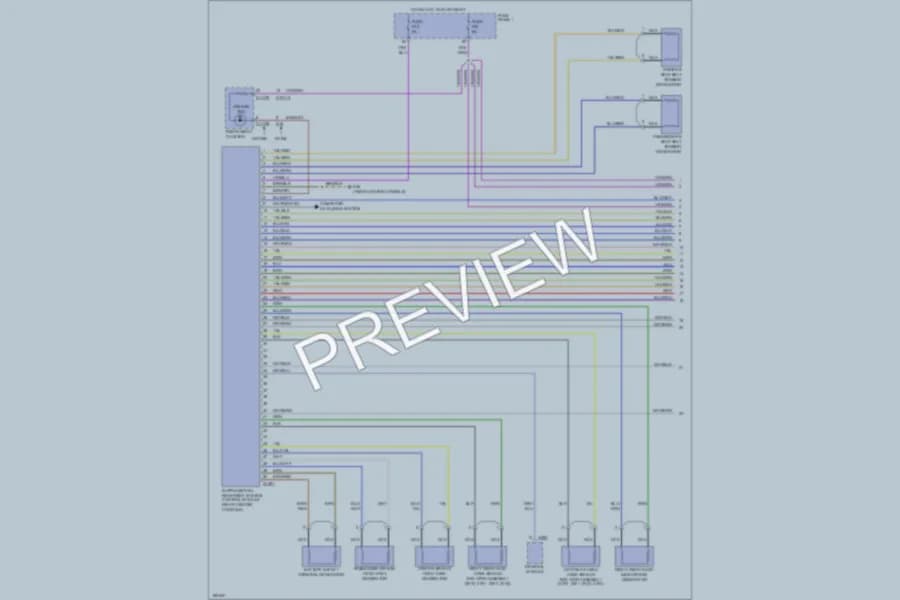 2002 BMW 540i Supplemental Restraints wiring diagram preview