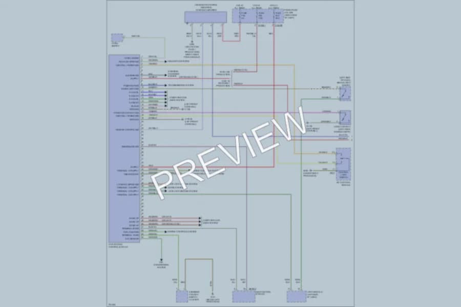 2002 BMW 745Li Anti Theft wiring diagram preview