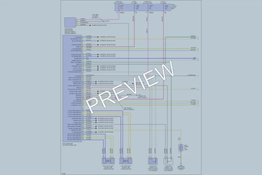 2002 BMW M3 Headlights wiring diagram preview