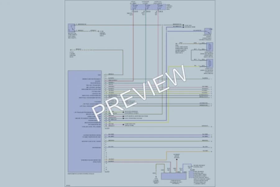 2002 BMW M3 Instrument Cluster wiring diagram preview