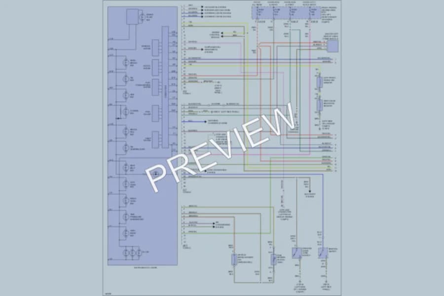 2002 BMW MCoupe Instrument Cluster wiring diagram preview