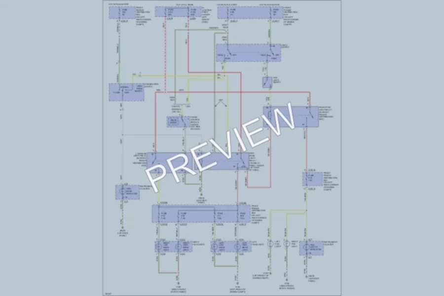 2002 BMW MRoadster Headlights wiring diagram preview