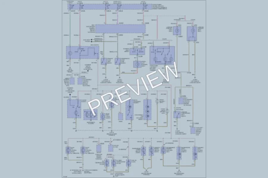 2002 BMW MRoadster Interior Lights wiring diagram preview