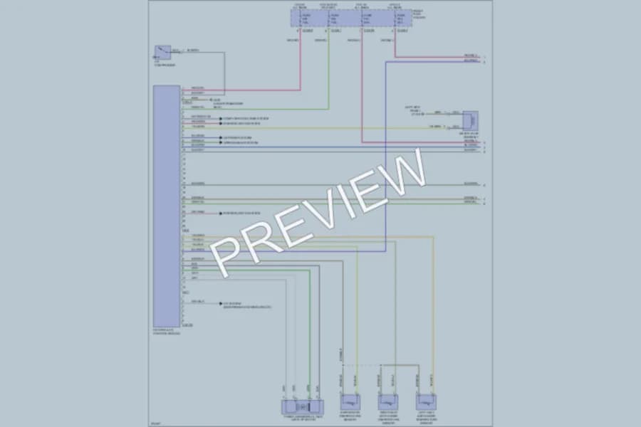 2002 BMW X5 Air Conditioning wiring diagram preview