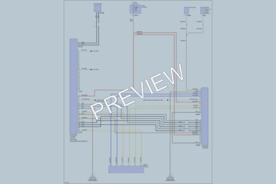 2002 BMW X5 Navigation wiring diagram preview