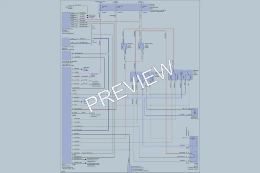 2002 BMW Z3 Power Door Locks wiring diagram preview