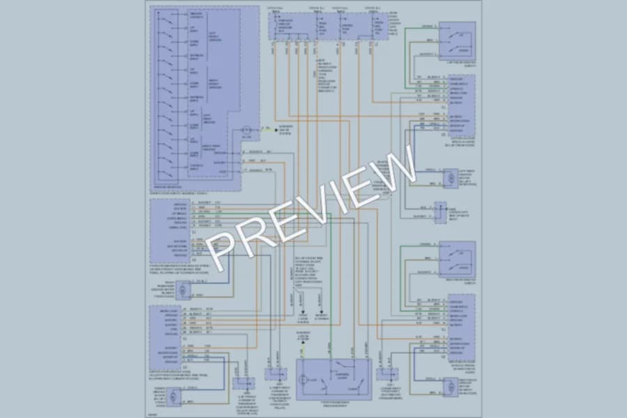 2002 Buick LeSabre Power Windows wiring diagram preview