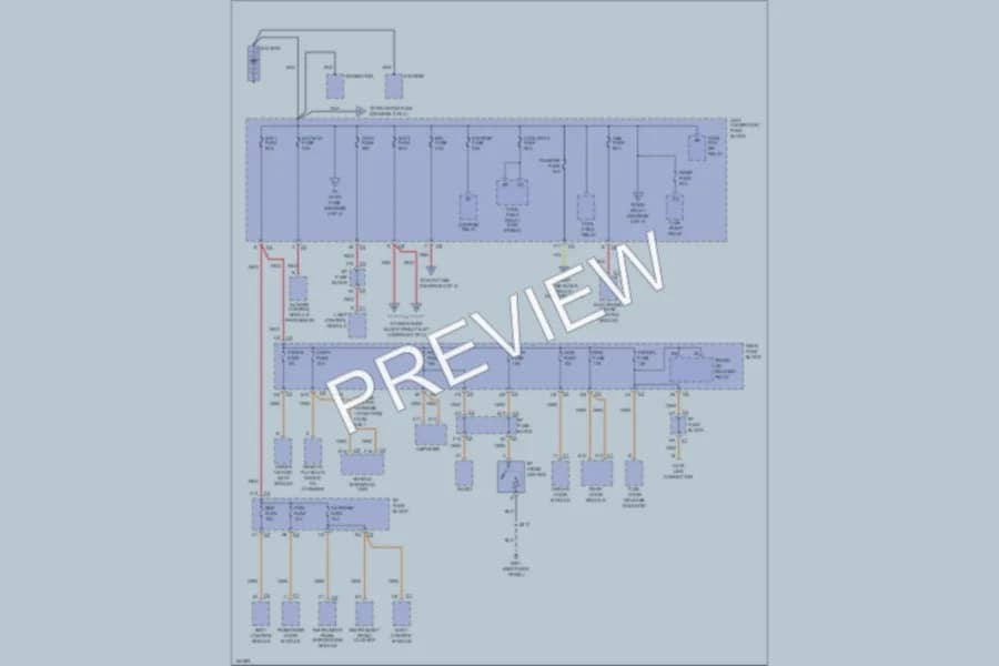 2002 Buick ParkAvenue Power Distribution wiring diagram preview