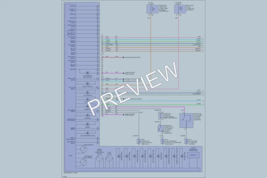 2002 Cadillac DeVille Instrument Cluster wiring diagram preview