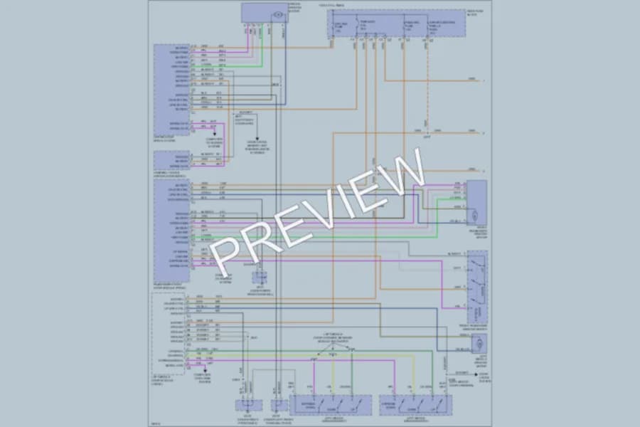 2002 Cadillac DeVille Power Windows wiring diagram preview
