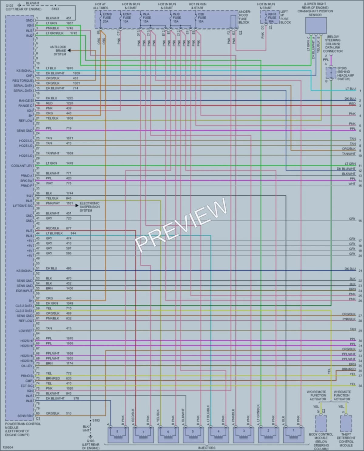2002 Cadillac Escalade Engine Performance wiring diagram preview