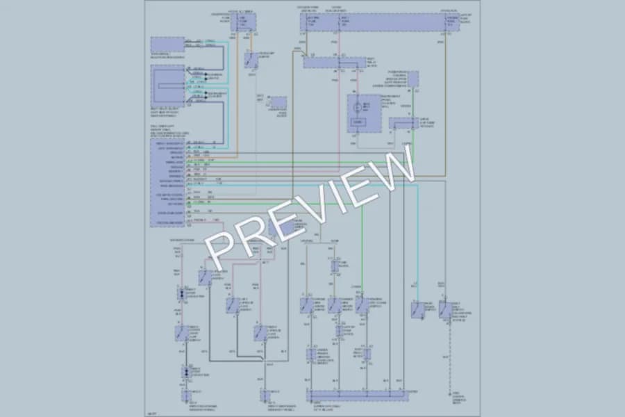 2002 Cadillac Escalade Warning Systems wiring diagram preview