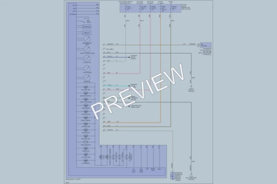 2002 Chevrolet Astro Instrument Cluster wiring diagram preview