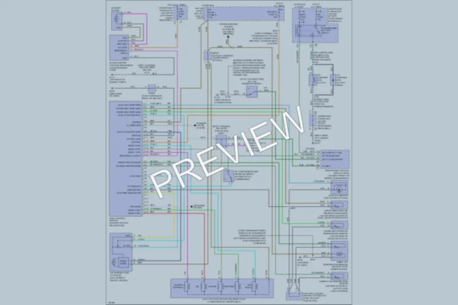 2002 Chevrolet Blazer Air Conditioning wiring diagram preview