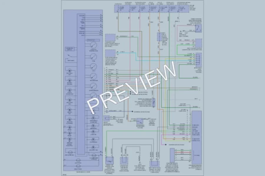 2002 Chevrolet Blazer Instrument Cluster wiring diagram preview