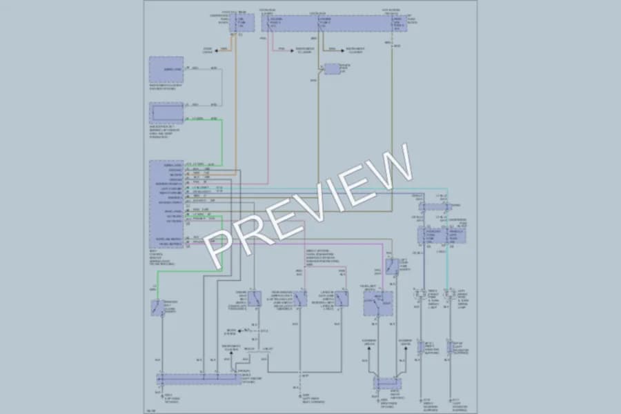 2002 Chevrolet Blazer Warning Systems wiring diagram preview